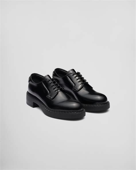 prada green derby shoes|prada derby shoes women's.